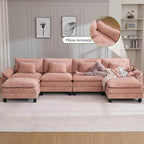 Oprisen 154" Modular Sectional Sofa, Comfy Cloud Couch Sectional Sofa - Image 5