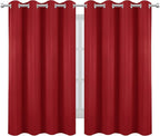 Bright Red Blackout Curtains 52 x 54 Inch Length/Set of 2 Curtain - Image 2