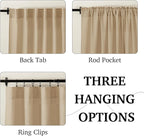 RYB HOME Linen Semi Sheer Curtains - Image 2