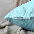 Set of 2 Soft Moroccan Throw Pillow Covers 24x24 Inch Plush Boho Decorative - Image 2