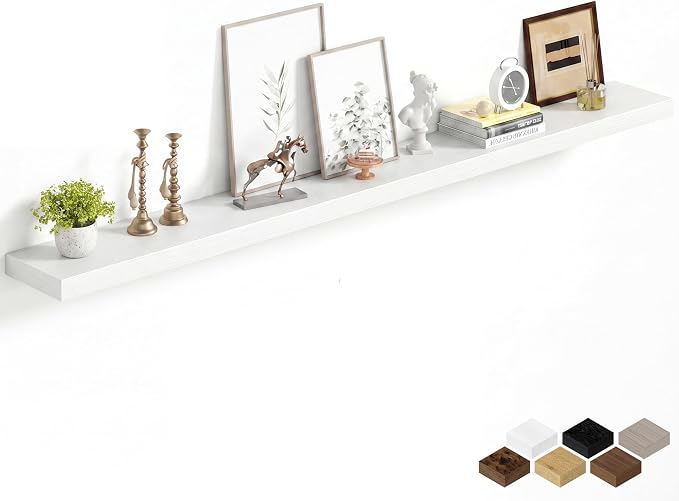 Fun Memories 72Inch Long Floating Shelves, 8 Inch Deep Shelves by FunMemories
