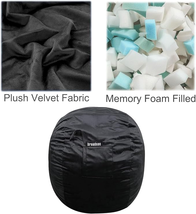 Bean Bag Chairs, Memory Foam Stuffing Bean Bag Chair - Image 3