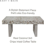 East at Main White Coffee Table – Handmade Accent Table - Image 6