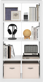 Furinno Cubicle Book Shelf, 8-Cube 2-Inch Super Thick Frame Bookshelf, - Image 5
