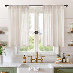 BGment Oatmeal Linen Curtains 42X40 Inch Length by BGment