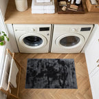 2x3 Tie-dye Dark Grey Area Rug Washable Non-Slip - Image 4