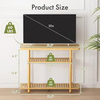 Bamboo TV Stand, Small TV Stands - Image 2