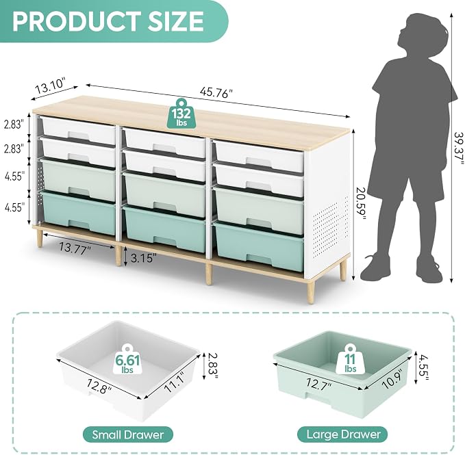 12 Drawers Storage Cabinet - Image 3