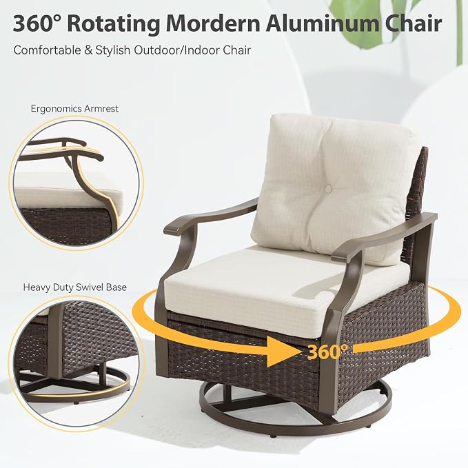 7 Pieces Outdoor Conversation Sets - Image 3