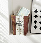 Small Wood Trash Can Wastebasket, Farmhouse Rectangular Garbage Can Waste Basket - Image 7