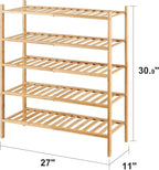 viewcare 5-Tier Bamboo Shoe Rack - Image 3
