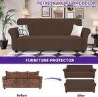 ZNSAYOTX Oversized Super Stretch Couch Cover, New Striped Sofa Covers - Image 3