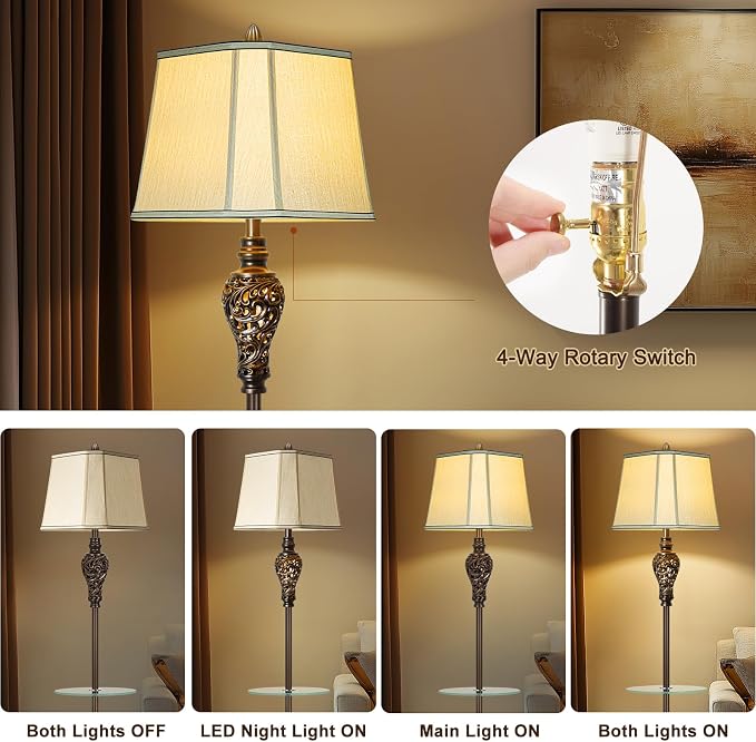 Rustic Floor Lamp for Living Room - Image 3