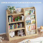 EXPERLAM Kids Bookshelf and Toy Storage Organizer, 4 Tier Wooden Kids Book Shelf - Image 6