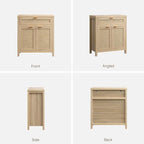 SICOTAS Sideboard Buffet Storage Cabinet, Rattan Accent Cabinet - Image 10