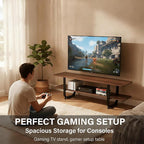 Tiita Bamboo TV Stand with Storage - Image 5