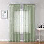 Bedroom Curtains 2 Panel Sets 84" Inch Length by OVZME