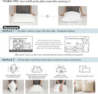 MIULEE 12x20 Pillow Inserts Set of 2, Throw Pillows - Image 2
