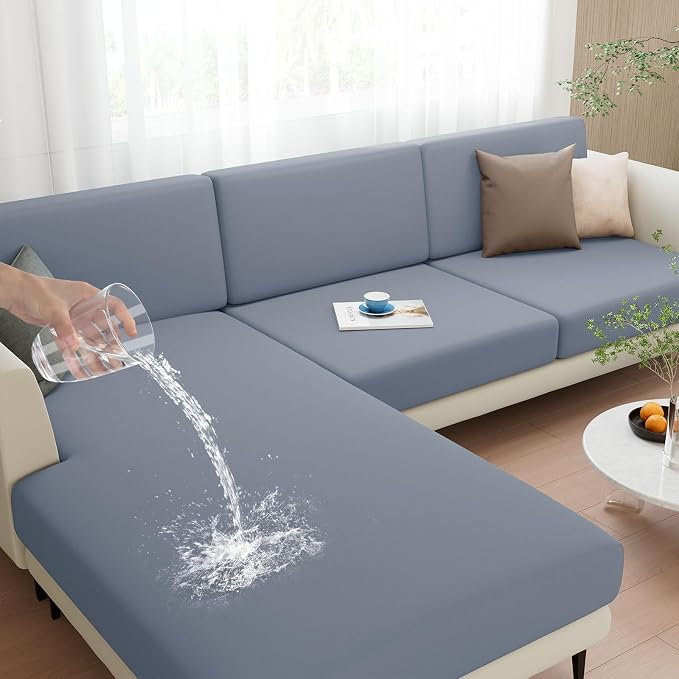 Waterproof Couch Cushion Covers, Stretch Sofa Seat Slipcovers | Stretch Fabric - Image 9