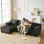 ANONER 103" L Shaped Modular Couch, Modular Sectional Sofa - Image 4