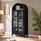 RowyPoey Farmhouse Arched Cabinet - Image 4