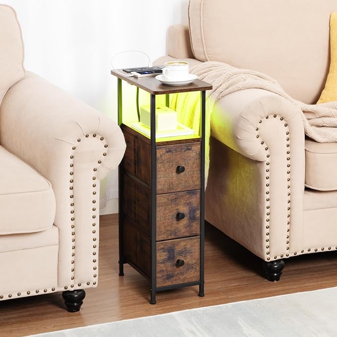 LOAKEKEL Narrow End Table Living Room - Image 2