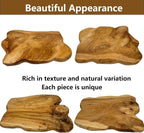 Rustic Solid Wood Live Edge Style End Table, Natural Wood Side Table - Image 3