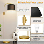Nintiue Upgraded Modern Arc Dimmable Tall Standing Floor Lamp - Image 4