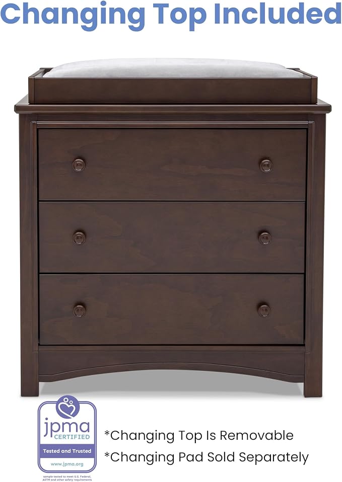 Delta Children Perry 3 Drawer Dresser - Image 7