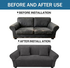 Loveseat Slipcover with 2 Pillow Cover - Image 8