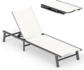 Ciokea Foldable Outdoor Lounge Chair, No Assembly Patio Chaise Lounge Outdoor by CIOKEA