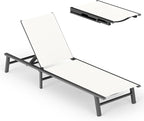 Ciokea Foldable Outdoor Lounge Chair, No Assembly Patio Chaise Lounge Outdoor by CIOKEA