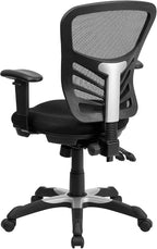 Flash Furniture Nicholas Mid-Back Black Mesh Multifunction Executive Swivel - Image 8