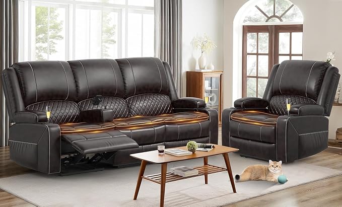 Yolsali 3 Seater Recliner Sofa Set by SavortheHappyMoments