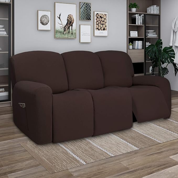PureFit Super Stretch 3 Seats Recliner Sofa Couch Cover - Image 2