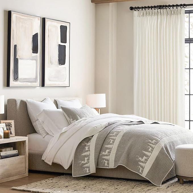 Topfinel 86 Inch Curtains 2 Panels Set, Two Packs Pinch Pleat Back Tab Linen - Image 7