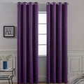Yakamok Room Darkening Curtains 52x96 inch Length Purple-Living Room | 2 panels by Yakamok