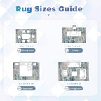 pmtsns Area Rugs 9x12 for Living Room: Washable Rug Modern Abstract Neutral - Image 8