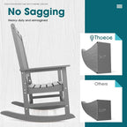 THOEOE Oversized Rocking Chair Set of 4, Outdoor Rocking Chair - Image 6