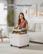 ABHENG Chenille Cover Steel Frame Ottoman - Image 6