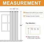 Blackout Curtains for Bedroom, 42 x 84 Inches Long, 2 Panels | Thermal - Image 7