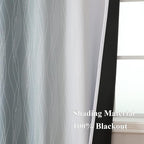 Stone Blue and Greyish White Blackout Curtains - Image 5