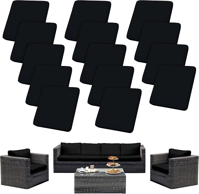 Outdoor Cushion Covers Set, Replacement by SUKAIKEQA