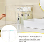 Acrylic Display Case with Removable Shelf, 2 Tier Clear Plastic Stackable - Image 4