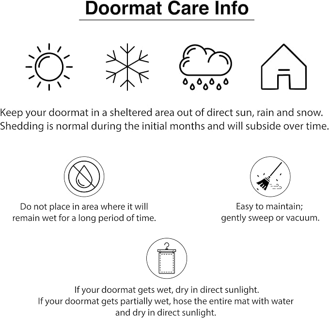 Calloway Mills 152961830O Black Border 18" x 30" Monogram Doormat - Image 6