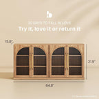 BELLEZE Set of 2 65" Arched Sideboard - Image 2