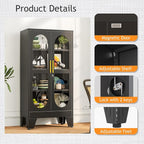 PAOFIN 47" H Locking Display Cabinet - Image 4