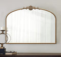 Besdomus Vintage Arched Gold Mirror: 40"x29" French Large Matt Gold Antique by Besdomus