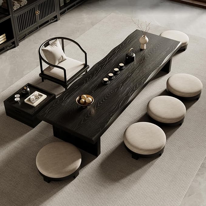 Solid Wood Low Coffee Tea Table by Unknown