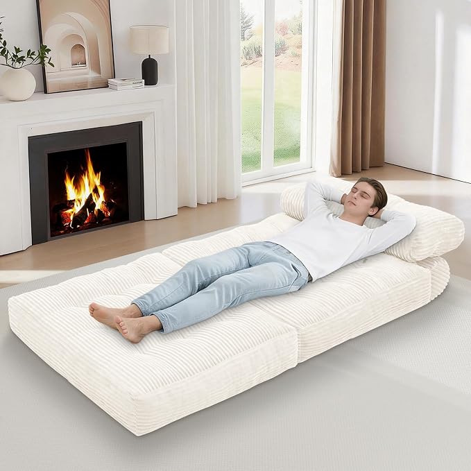 Folding Sofa Bed, Convertible Sleeper Chair - Image 4
